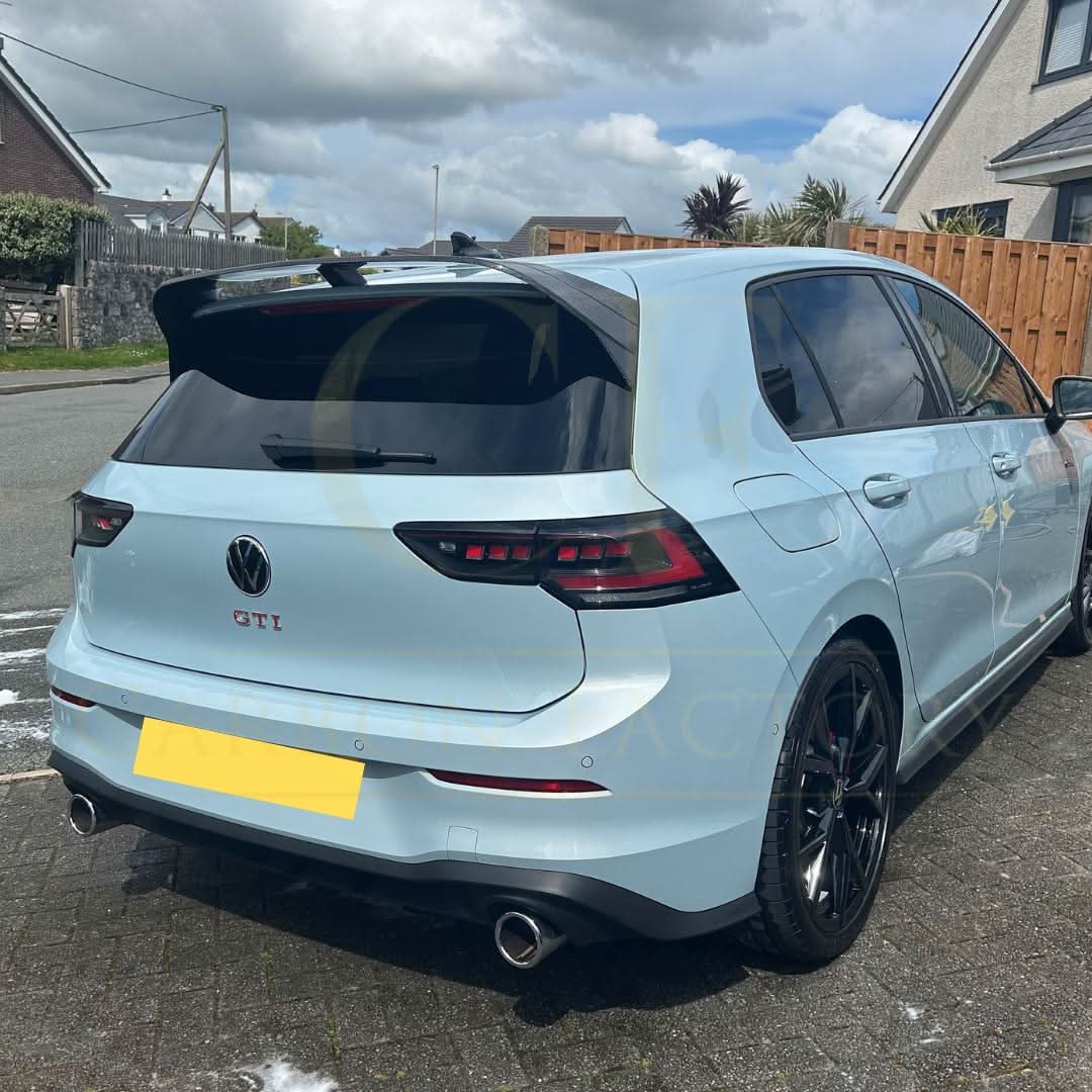 V Style Carbon Fibre Boot Spoiler for VW Golf MK8 inc GTI & R 21-Present