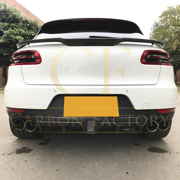V Style Carbon Fibre Mid Spoiler for Porsche Macan 14-20