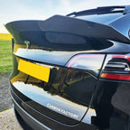 V Style Pre-Preg Carbon Fibre Rear Spoiler for Tesla Model Y 19-23