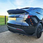 V Style Pre-Preg Carbon Fibre Rear Spoiler for Tesla Model Y 19-23