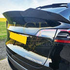 V Style Pre-Preg Carbon Fibre Rear Spoiler for Tesla Model Y 19-23