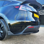 V Style Pre-Preg Carbon Fibre Rear Spoiler for Tesla Model Y 19-23