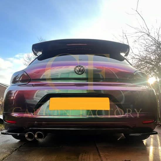 VT Style Carbon Fibre Roof Spoiler for VW Scirocco 09-14