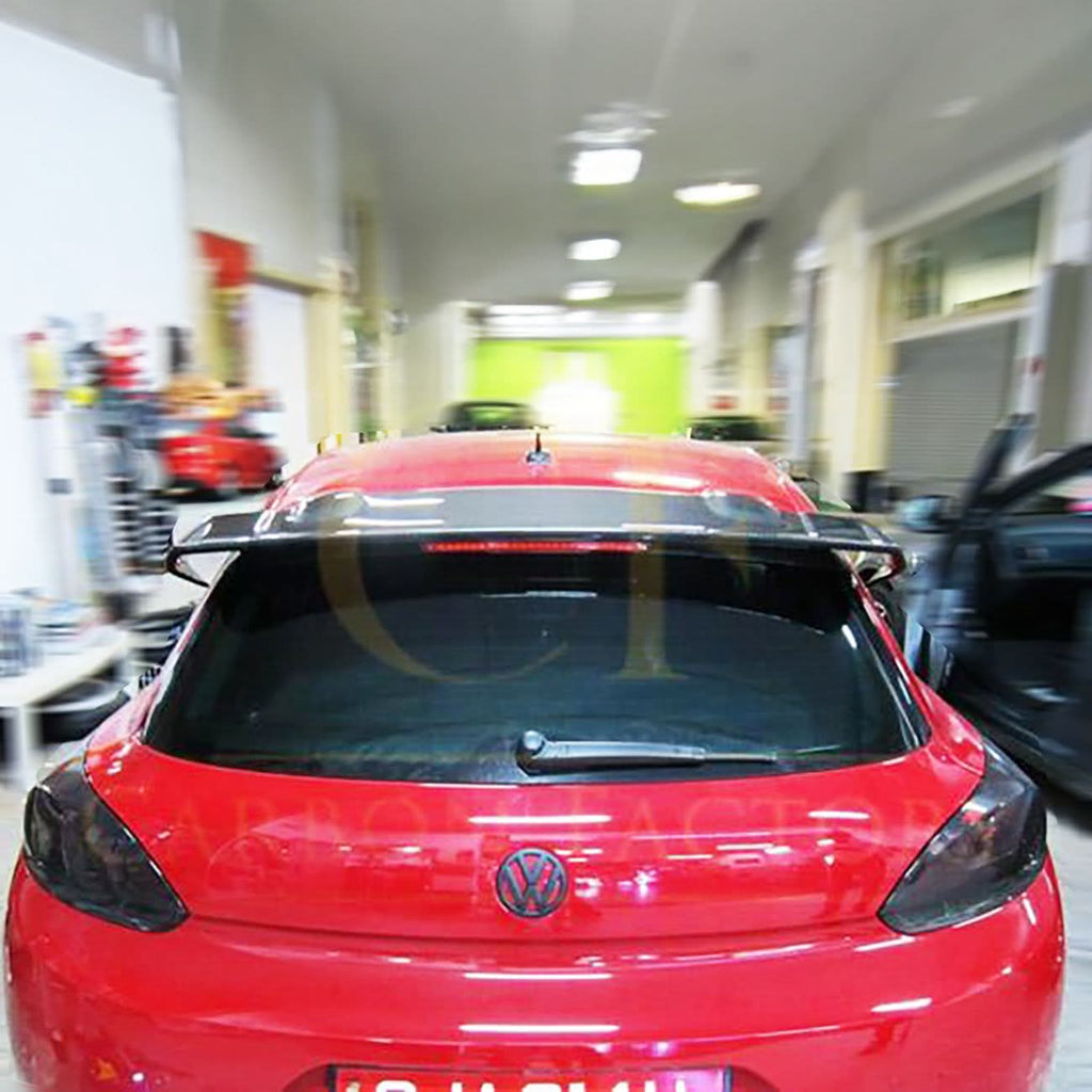 VT Style Carbon Fibre Roof Spoiler for VW Scirocco 09-14