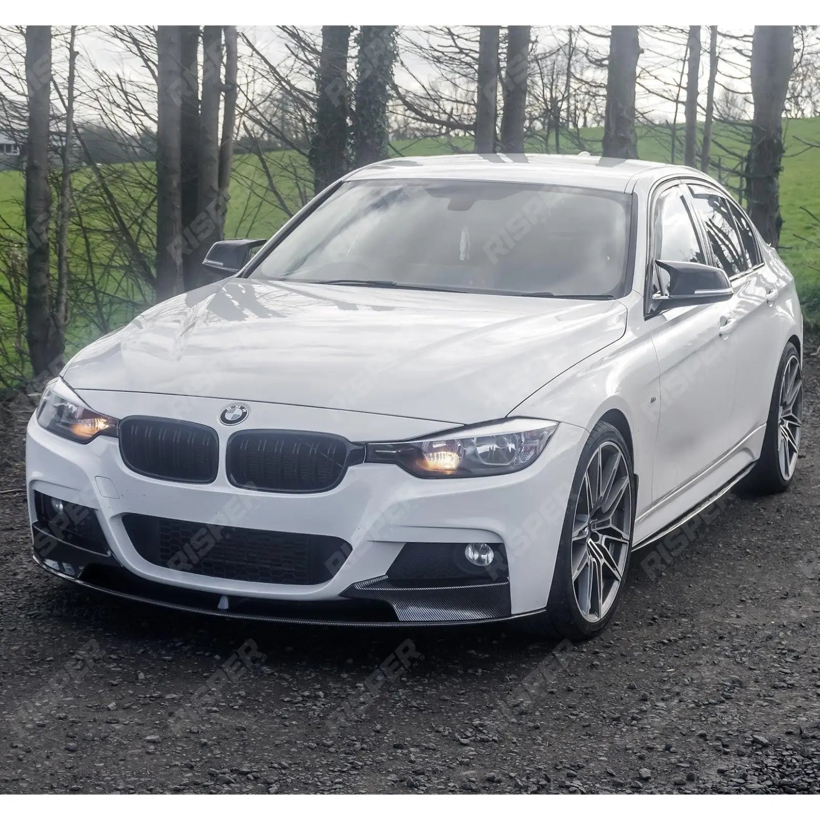 Carbon Look Full Aero Body Kit Diffuser 0___0 For BMW 3 Series F30 M Sport 2012-2018