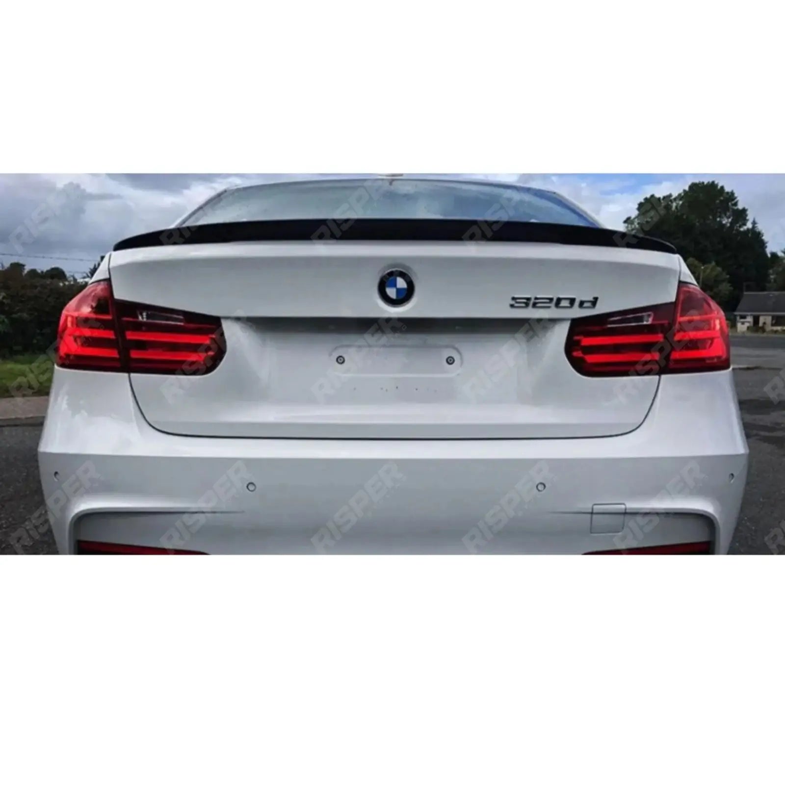 Carbon Look Full Aero Body Kit Diffuser 00__00 For BMW 3 Series F30 M Sport 2012-2018