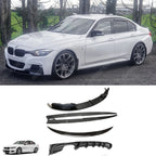 Carbon Look Full Aero Body Kit Diffuser 00___ For BMW 3 Series F30 M Sport 2012-2018