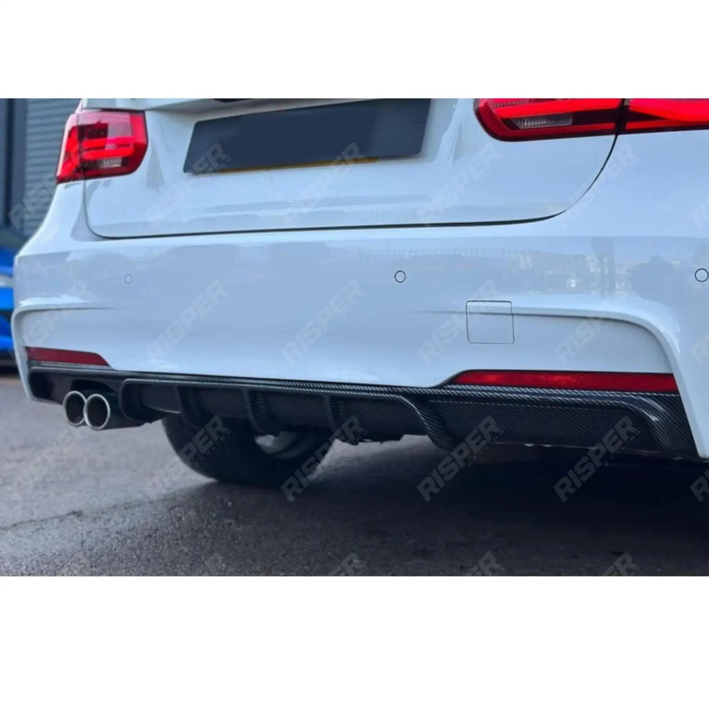 Carbon Look Full Aero Body Kit Diffuser 00___ For BMW 3 Series F30 M Sport 2012-2018
