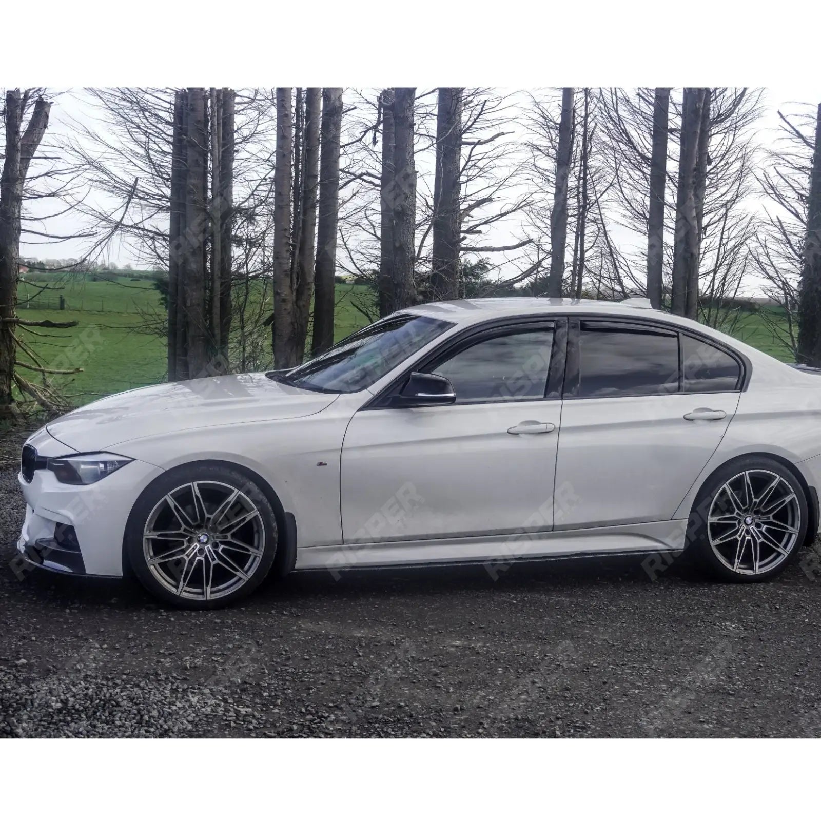 Carbon Look Full Aero Body Kit Diffuser 00__00 For BMW 3 Series F30 M Sport 2012-2018