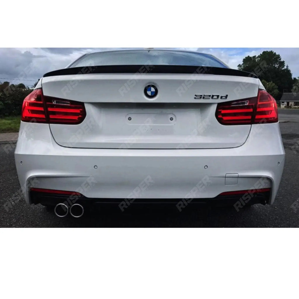 Carbon Look Full Aero Body Kit Diffuser 00___ For BMW 3 Series F30 M Sport 2012-2018
