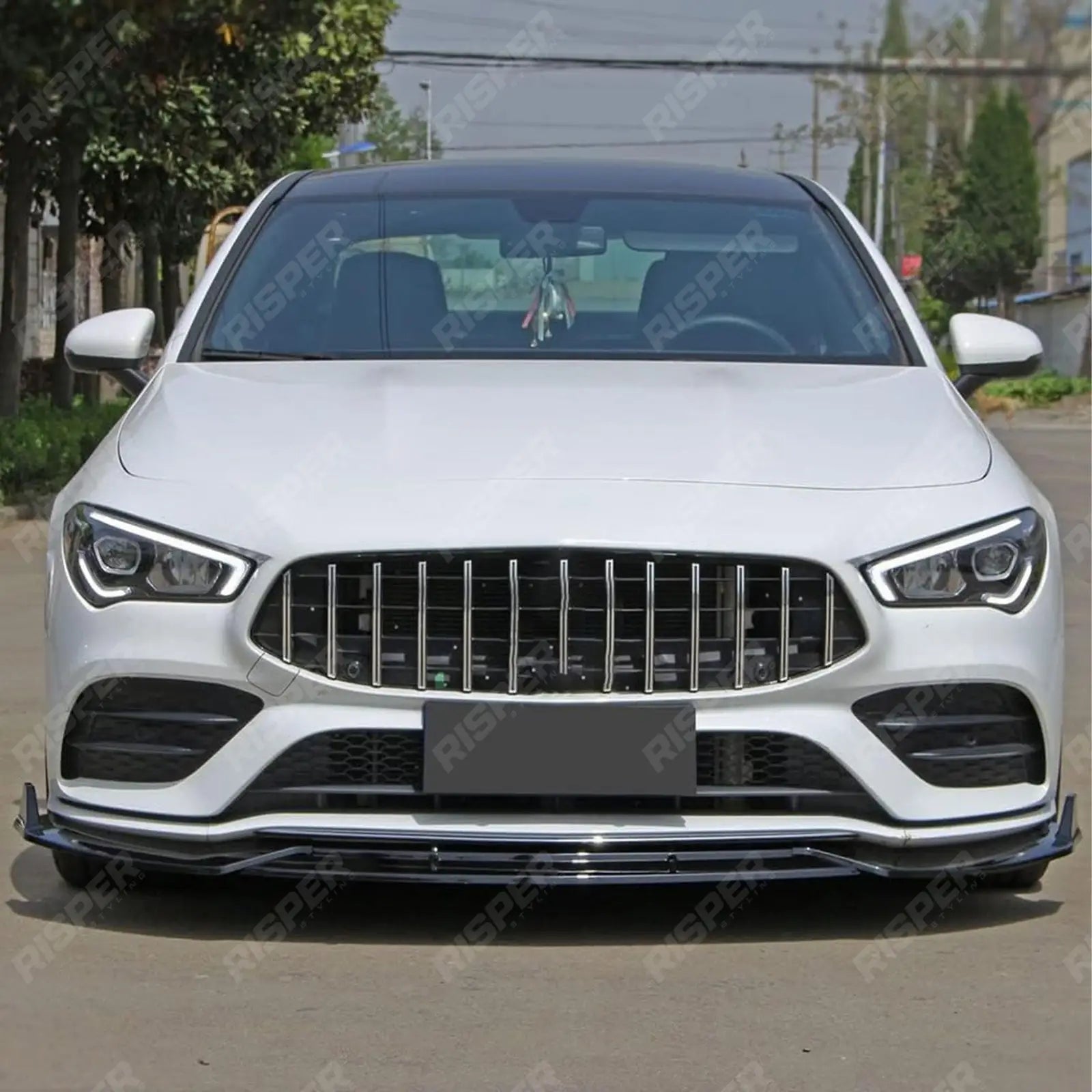 'CLA45S AMG Style' Front Splitter Lip In Gloss Black For Mercedes CLA W118 2020+