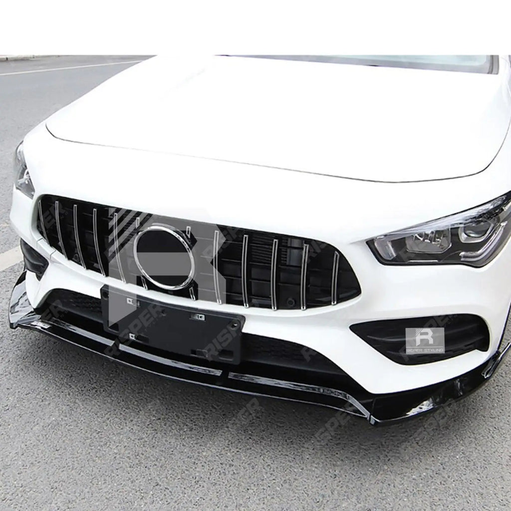 'CLA45S AMG Style' Front Splitter Lip In Gloss Black For Mercedes CLA W118 2020+