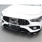 'CLA45S AMG Style' Front Splitter Lip In Gloss Black For Mercedes CLA W118 2020+