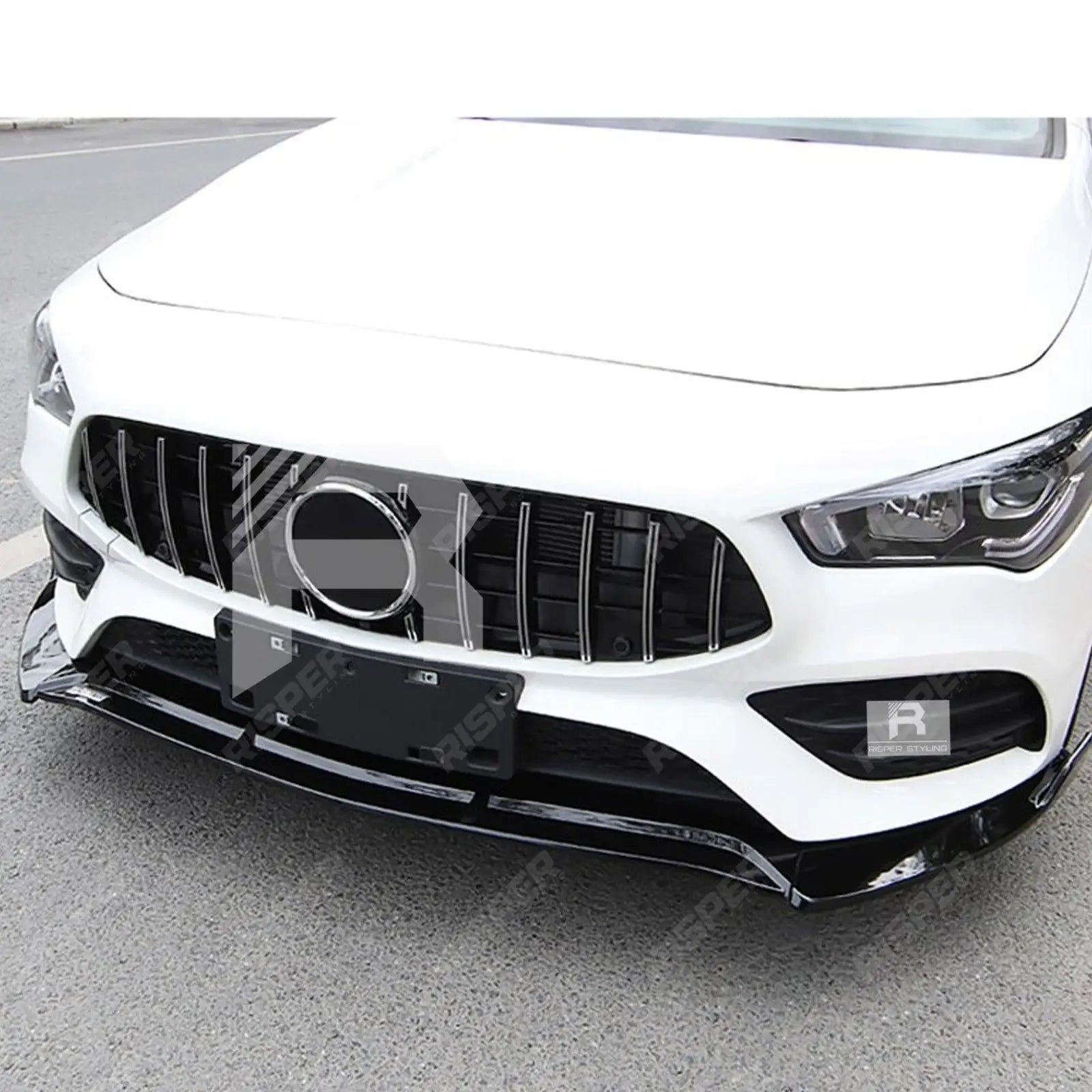 'CLA45S AMG Style' Front Splitter Lip In Gloss Black For Mercedes CLA W118 2020+