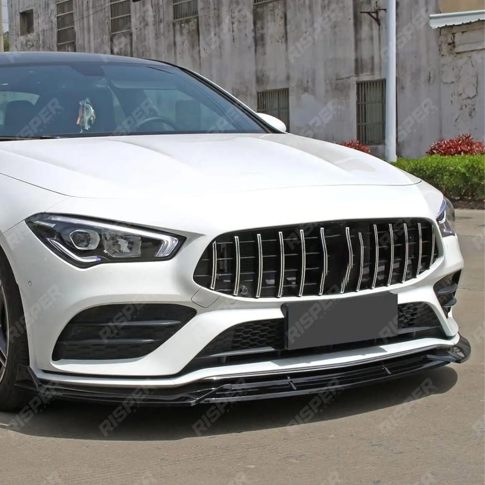 'CLA45S AMG Style' Front Splitter Lip In Gloss Black For Mercedes CLA W118 2020+