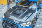 CMST - AUDI A4 S LINE / S4 B9 B9.5 CARBON FIBRE TRANSPARENT HOOD / BONNET