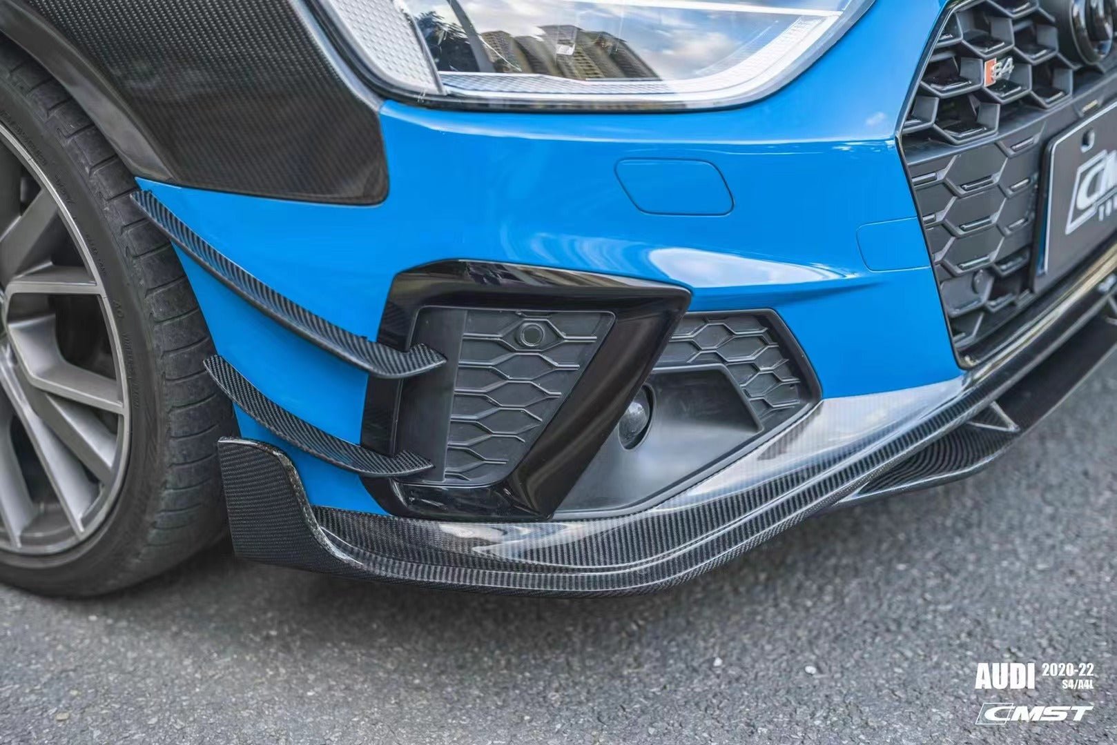 CMST - AUDI A4 S LINE / S4 B9.5 CARBON FIBRE FRONT LIP SPLITTER