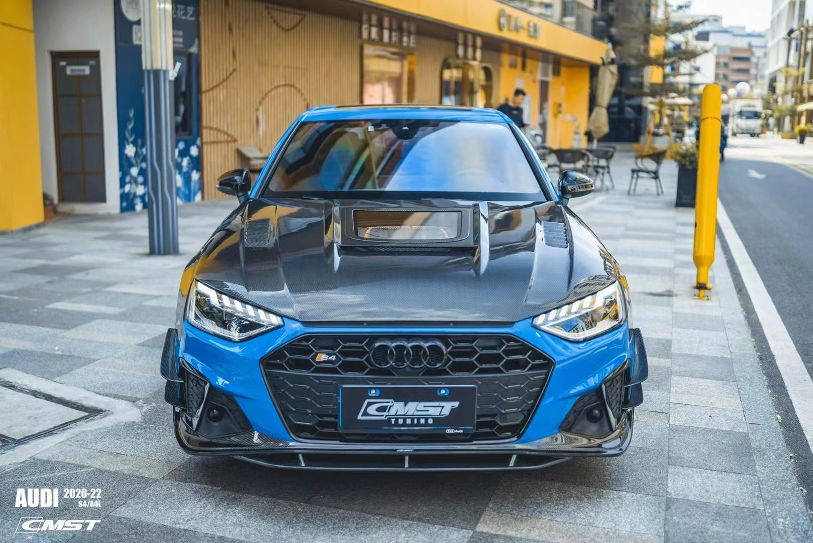 CMST - AUDI A4 S LINE / S4 B9.5 CARBON FIBRE FRONT LIP SPLITTER