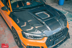 CMST - AUDI A5 S5 RS5 B9 B9.5 CARBON FIBRE TRANSPARENT BONNET HOOD V2