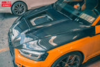 CMST - AUDI A5 S5 RS5 B9 B9.5 CARBON FIBRE TRANSPARENT BONNET HOOD V2