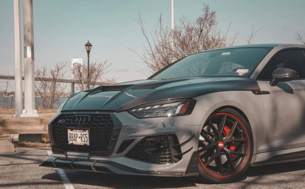 CMST - AUDI A5 S5 RS5 B9 B9.5 CARBON FIBRE TRANSPARENT BONNET HOOD V2