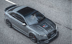 CMST - AUDI A3 / S3 / RS3 8V CARBON FIBRE TRANSPARENT GLASS BONNET HOOD