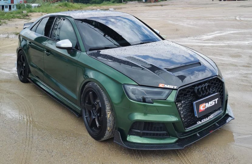 CMST - AUDI RS3 S3 A3 8V CARBON FIBRE BONNET HOOD V1