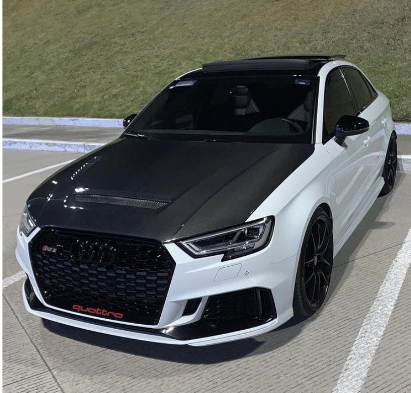 CMST - AUDI RS3 S3 A3 8V CARBON FIBRE BONNET HOOD V1