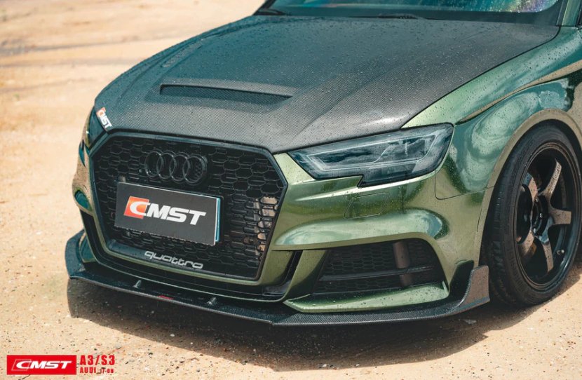 CMST - AUDI RS3 S3 A3 8V CARBON FIBRE BONNET HOOD V1