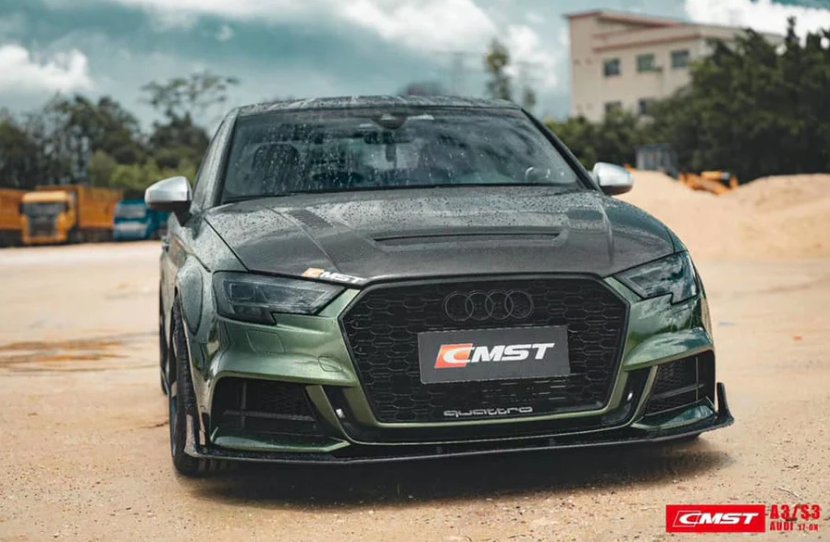 CMST - AUDI RS3 S3 A3 8V CARBON FIBRE BONNET HOOD V1