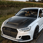 CMST - AUDI RS3 S3 A3 8V CARBON FIBRE BONNET HOOD V2
