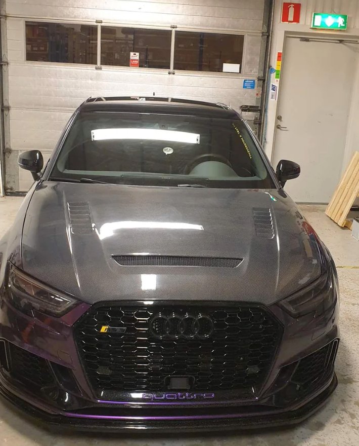 CMST - AUDI RS3 S3 A3 8V CARBON FIBRE BONNET HOOD V2