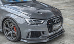 CMST - AUDI RS3 S3 A3 8V CARBON FIBRE BONNET HOOD V4