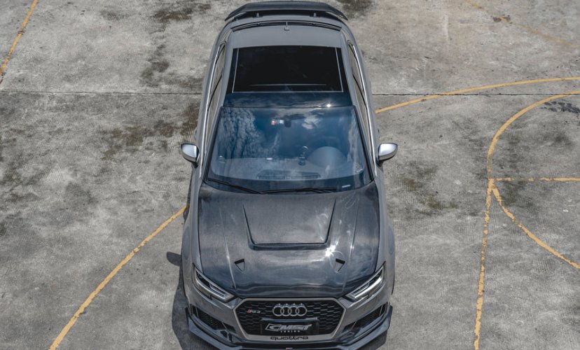 CMST - AUDI RS3 S3 A3 8V CARBON FIBRE BONNET HOOD V4