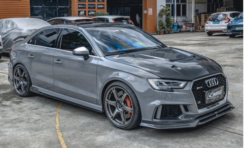 CMST - AUDI RS3 S3 A3 8V CARBON FIBRE BONNET HOOD V4
