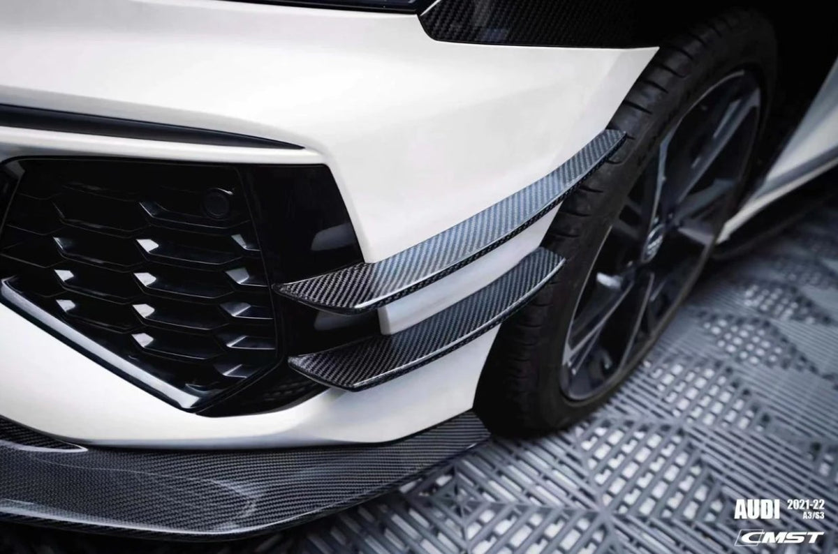 CMST - AUDI A3 S3 8Y CARBON FIBRE FRONT CANARDS