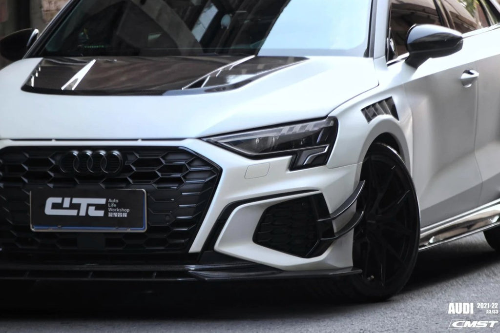 CMST - AUDI A3 S3 8Y CARBON FIBRE FRONT LIP SPLITTER