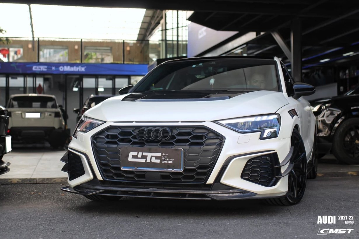 CMST - AUDI A3 S3 8Y CARBON FIBRE FRONT LIP SPLITTER