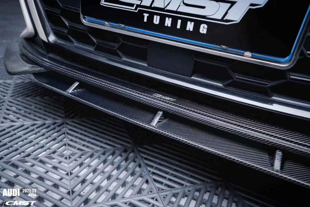 CMST - AUDI A3 S3 8Y CARBON FIBRE FRONT LIP SPLITTER