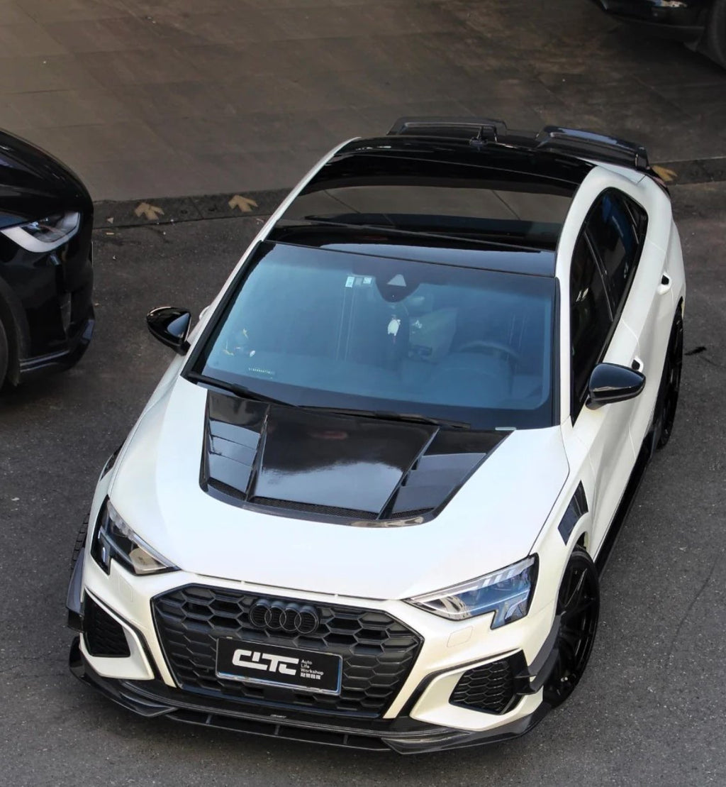CMST - AUDI A3 S3 8Y CARBON FIBRE FRONT LIP SPLITTER