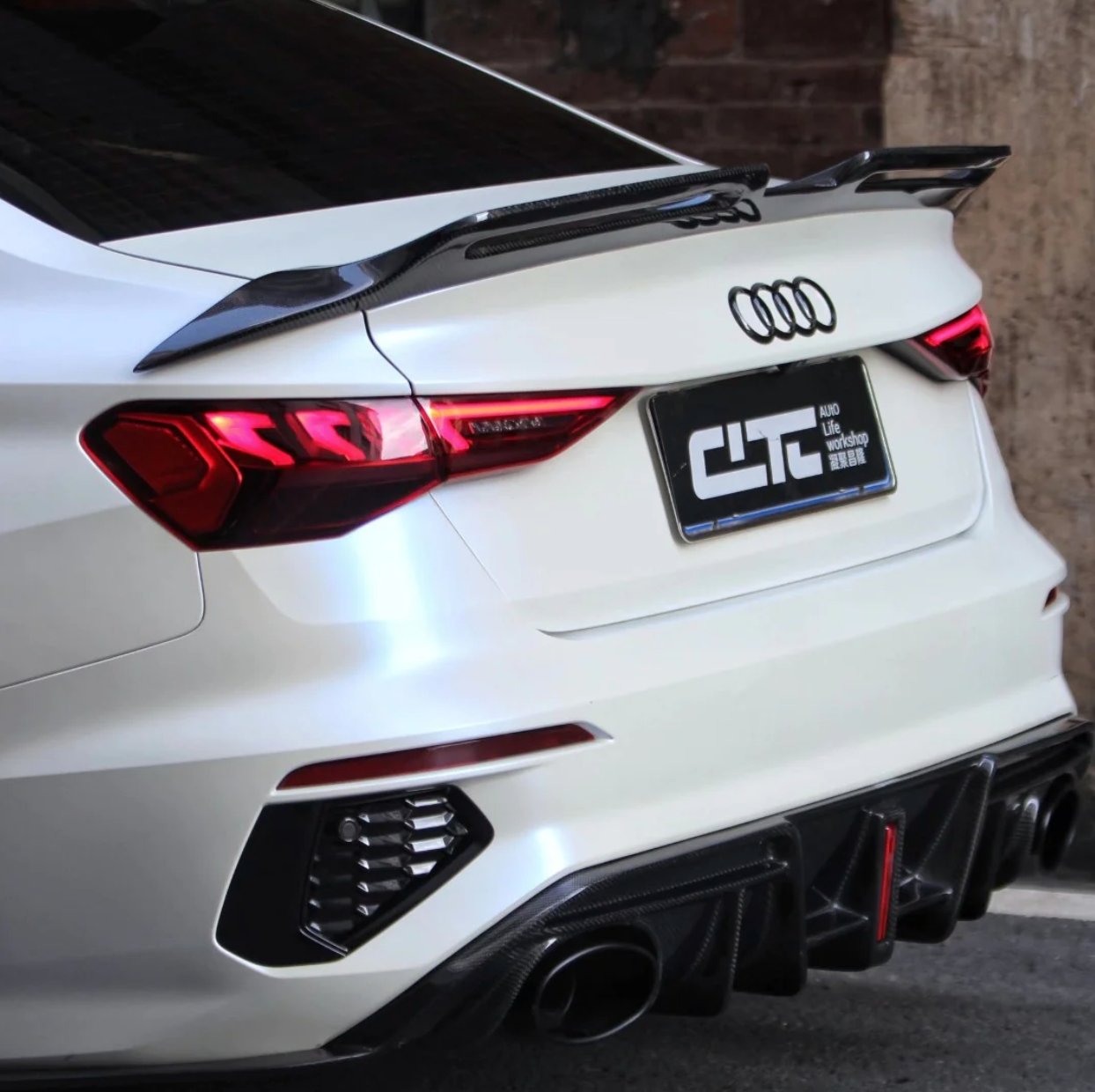 CMST - AUDI A3 S3 8Y CARBON FIBRE REAR DIFFUSER