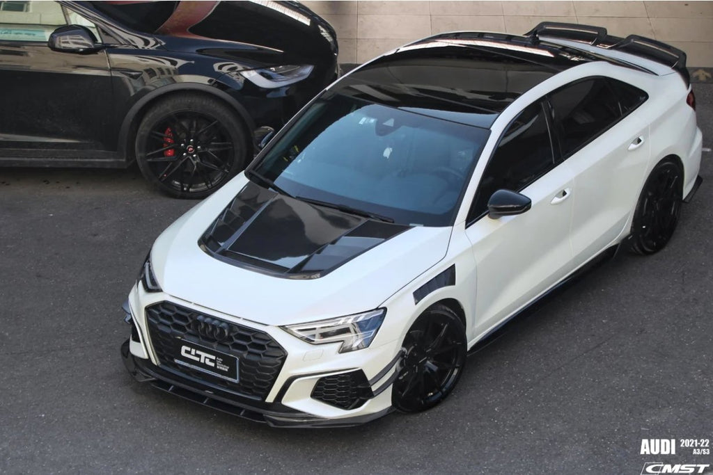 CMST - AUDI A3 S3 8Y CARBON FIBRE TRANSPARENT HOOD BONNET