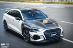 CMST - AUDI A3 S3 8Y CARBON FIBRE TRANSPARENT HOOD BONNET