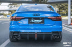 CMST - AUDI S4 & A4 S-LINE B9 B9.5 CARBON FIBRE DIFFUSER WITH LED BRAKE LIGHT
