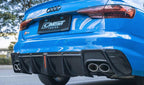 CMST - AUDI S4 & A4 S-LINE B9 B9.5 CARBON FIBRE DIFFUSER WITH LED BRAKE LIGHT