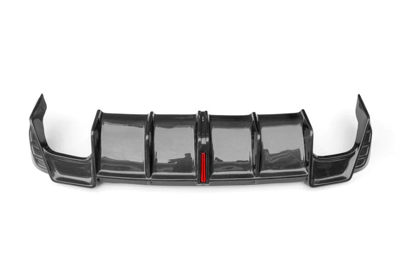 CMST - AUDI S4 & A4 S-LINE B9 B9.5 CARBON FIBRE DIFFUSER WITH LED BRAKE LIGHT
