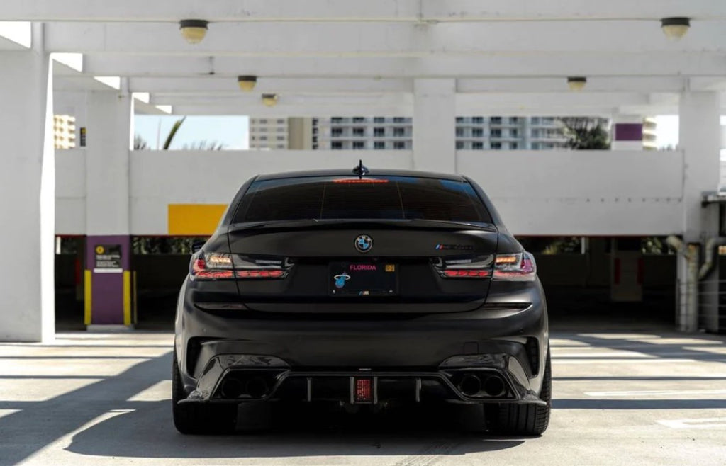 CMST - BMW 3 SERIES G20 CARBON FIBRE DIFFUSER WITH LED BRAKE LIGHT