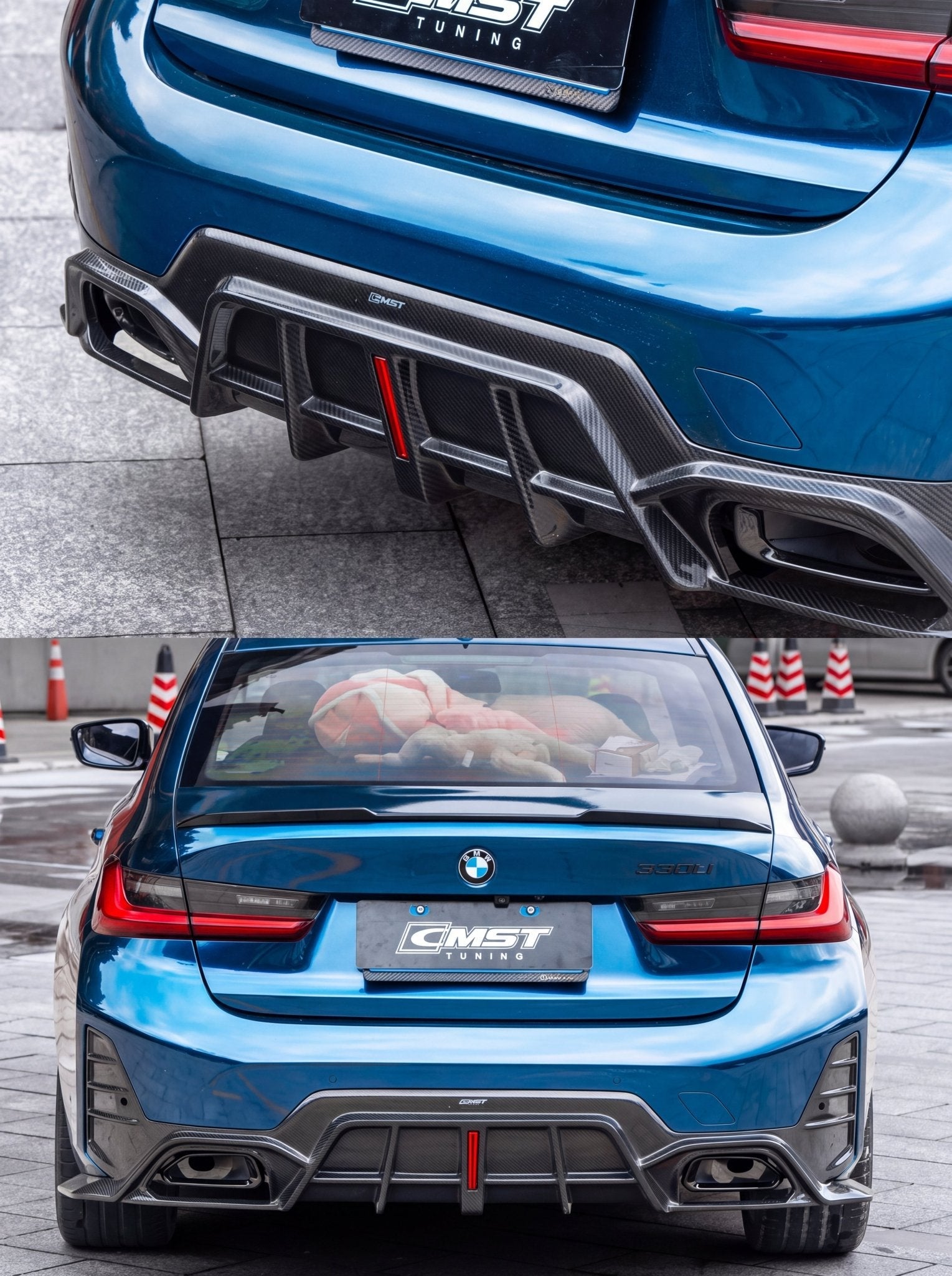 CMST - BMW 3 SERIES G20 LCI DRY CARBON FIBRE REAR DIFFUSER