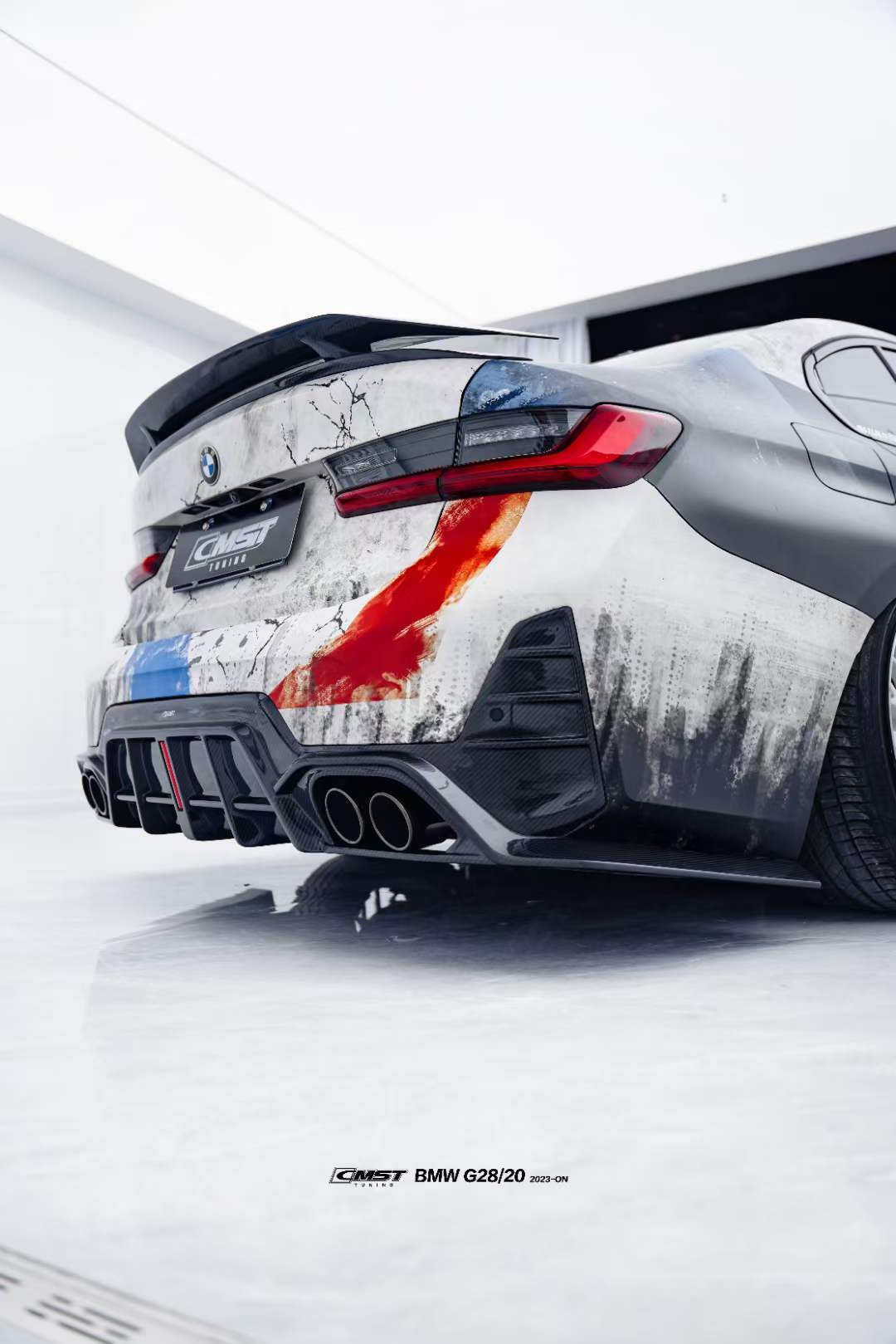 CMST - BMW 3 SERIES G20 LCI DRY CARBON FIBRE REAR DIFFUSER