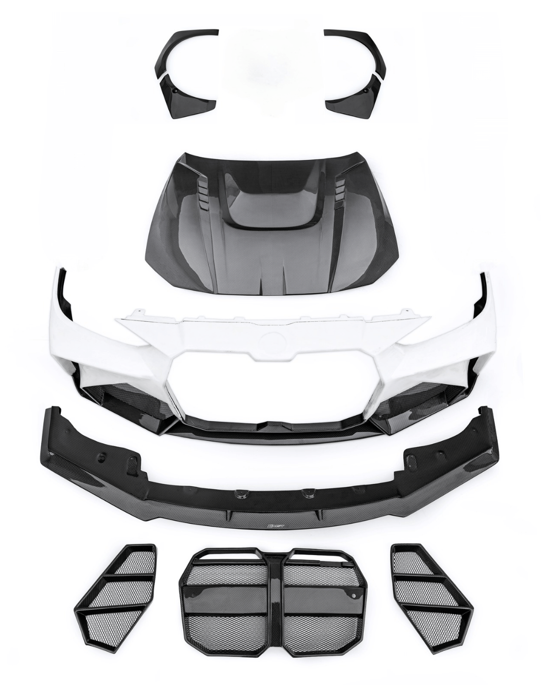 CMST - BMW 4 SERIES G22 FRP/ CARBON FIBER FRONT BUMPER AND HOOD BONNET CONVERSION UPGRADE KIT